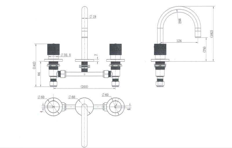 Cadence Basin Set 1/4 Turn - Image 2