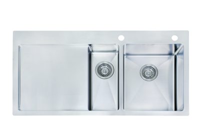 One & Quarter Bowl Stainless Steel Sink 7L+26L
