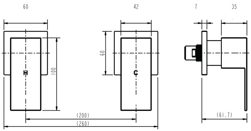 Square Wall Top Assemblies - Image 2